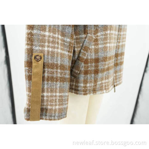 100%Polyester Tweeds 400G Ladies Jacket